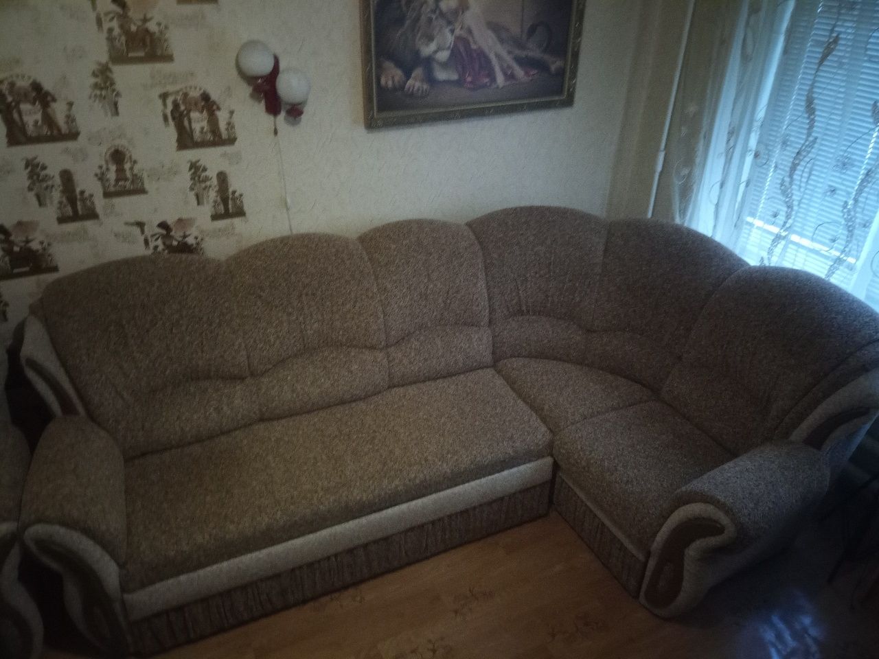 Диван раскладной + кресло.