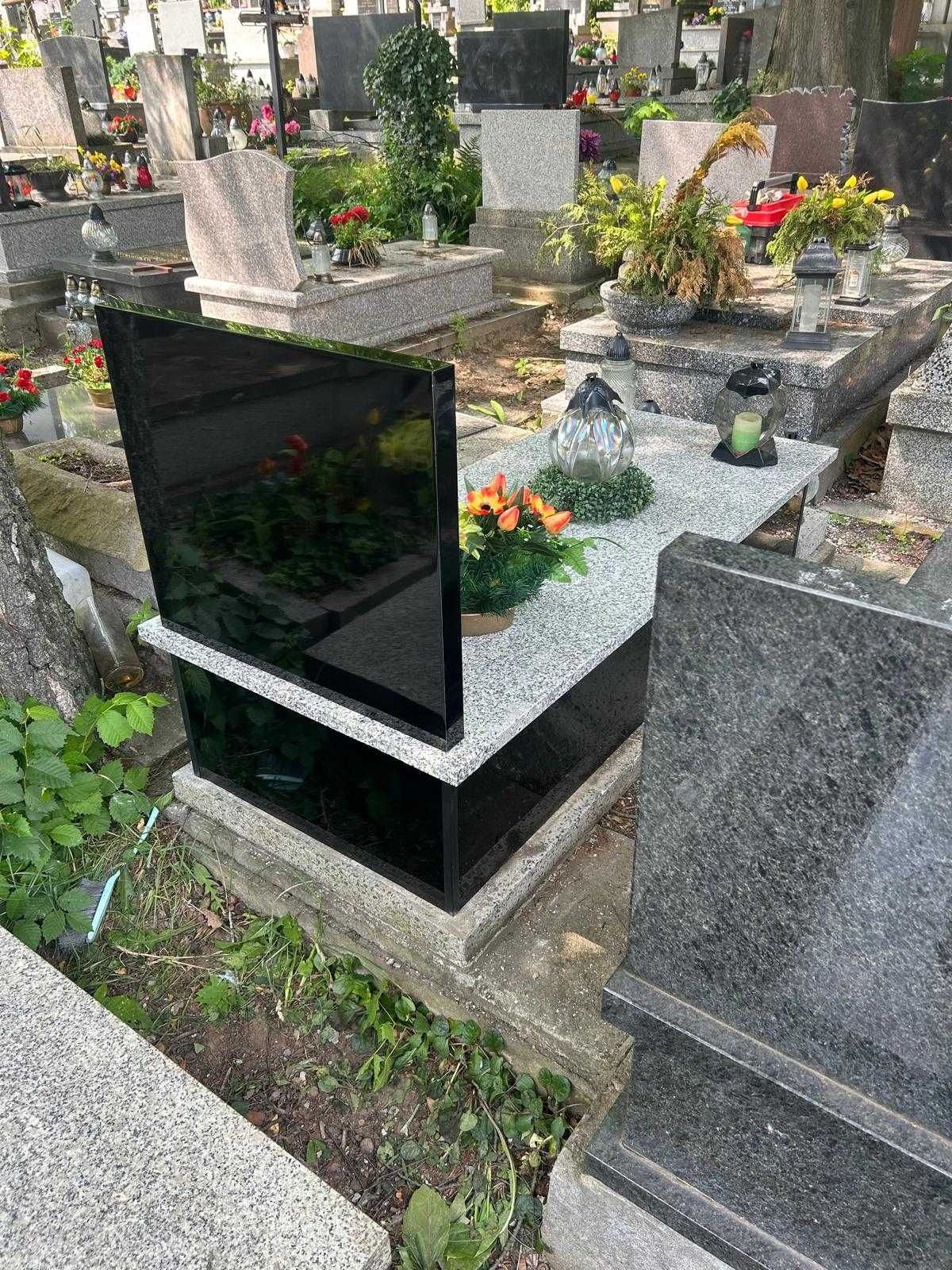 Nagrobek z płytą z granitu strzegomskiego 3120zł.