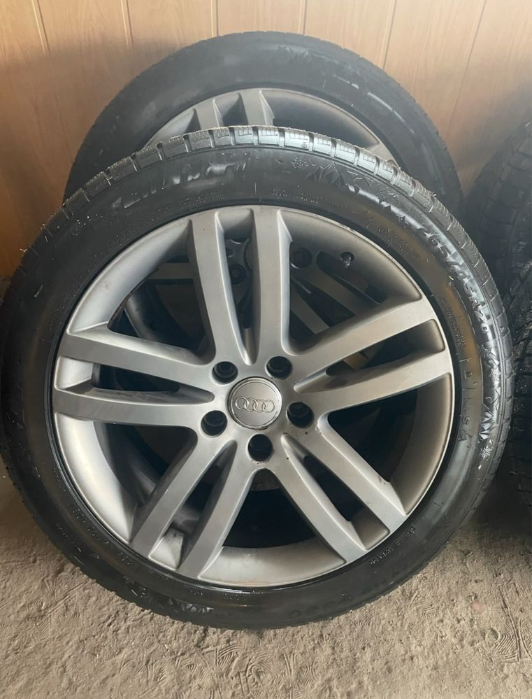 Felgi aluminiowe 20” + opony zimowe 265/45 R20 Audi Q7 – stan bdb