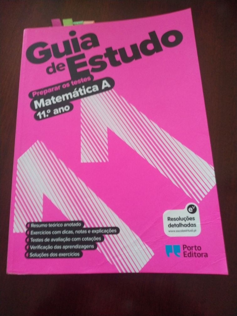 Livro guia estudo matemática A 11 ano