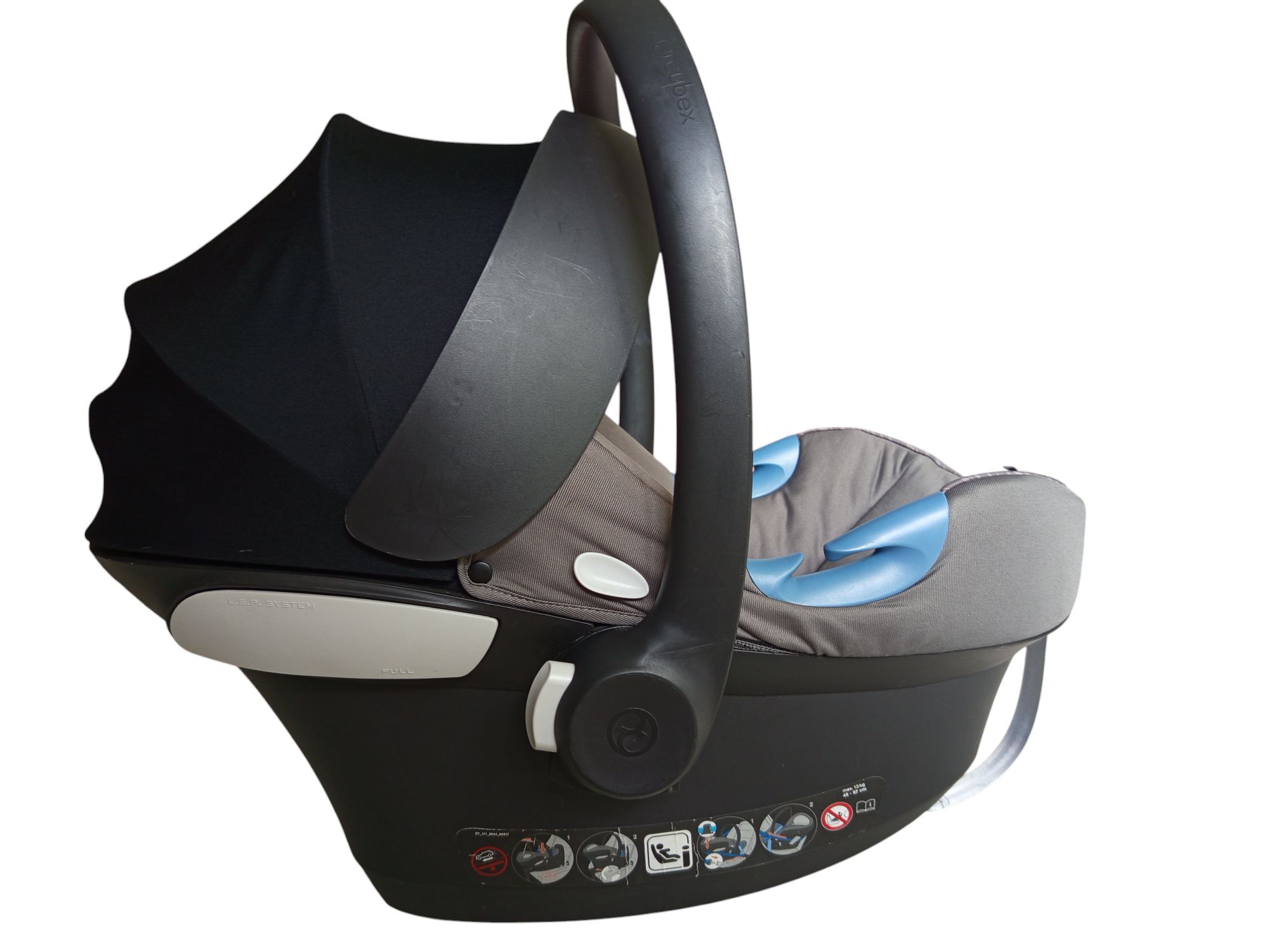 Fotelik Cybex Aton 5 od 0 do 13 kg plus adaptery do wózka