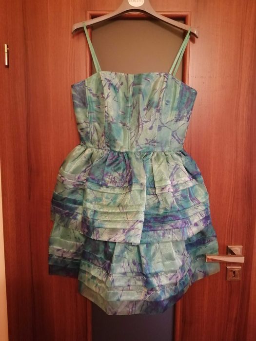 sukienka damska bombka wizytowa, na wesele, sylwestrowa, studniowkowa