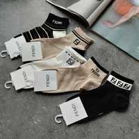 Жіночі короткі шкарпетки з брендом, женские короткие носки бренд
