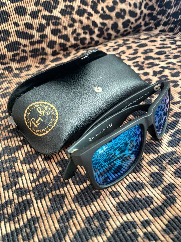 Солнцезащитные очки Ray-Ban Justin RB4165 622/55 54 мм. MIRROR BLUE