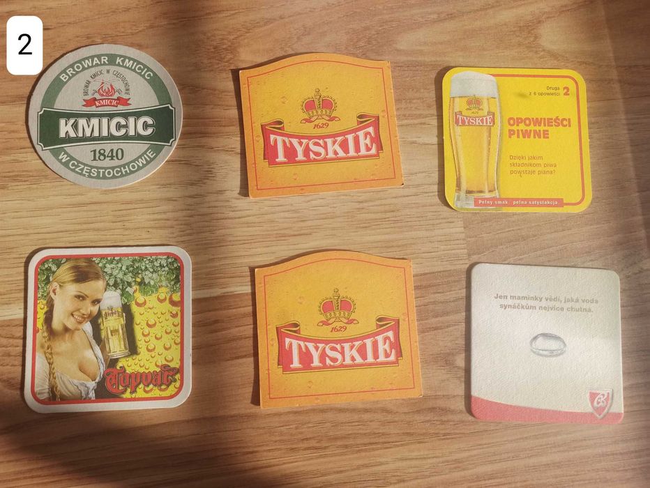 Podkładki pod piwo używane różne