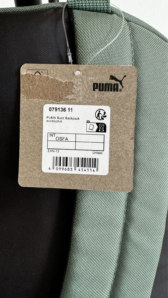 Рюкзак Puma Buzz Backpack Green 079136-11 оригінал