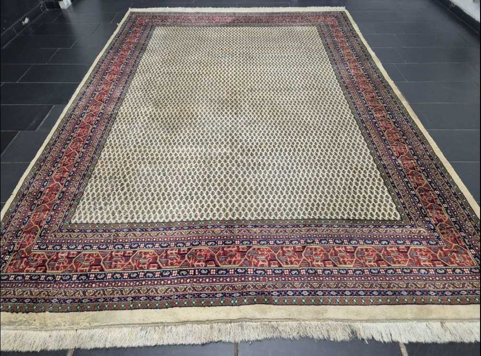 Enorme Tapete Persa SAROUGH MIR - 345cm x 250cm - Lã s/Algodão