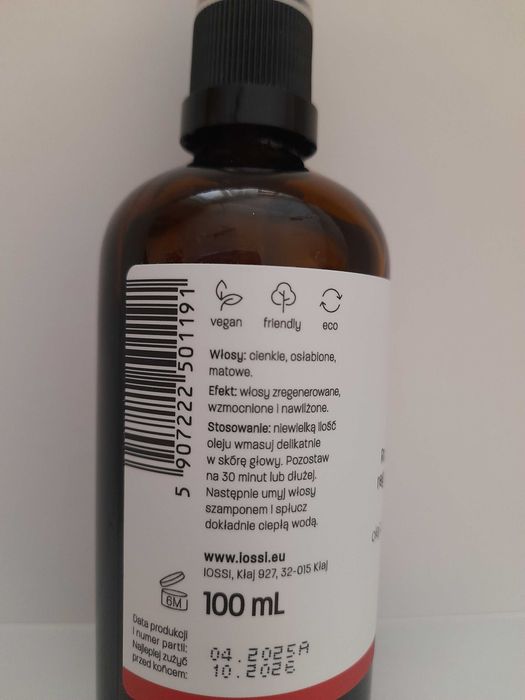 Wcierka do włosów rozmaryn, lawenda iossi.