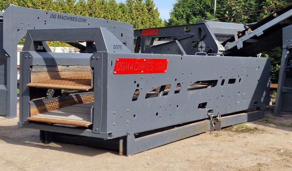 Producent przesiewaczy DG MACHINES. Przesiewacz DG7E, sita 4mb FILMY