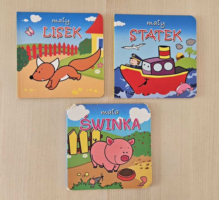 Zestaw 2 książek, książeczek: "Mały lisek", "Mały statek" + gratis