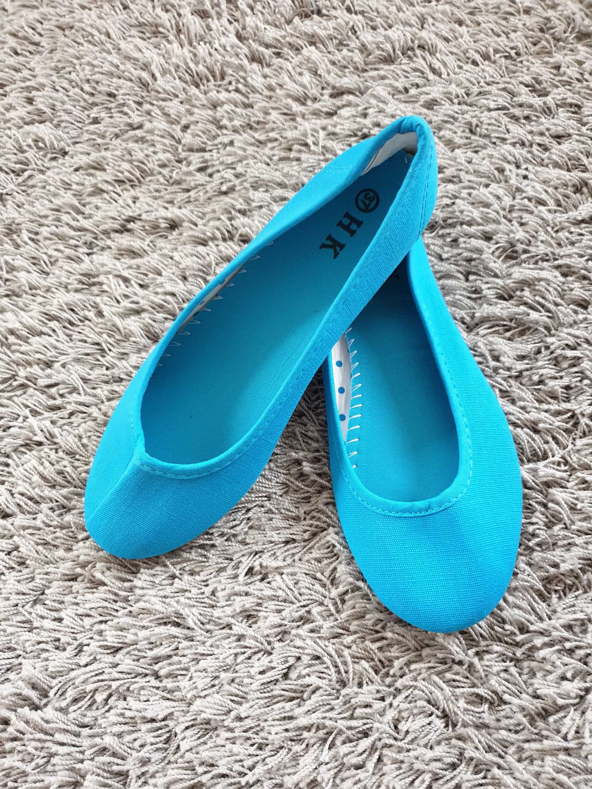Nowe buty baleriny 36 37 38 balerinki baletki pantofelki materiałowe