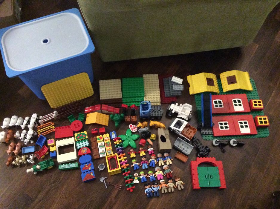 Lego DUPLO farma i zoo - mega zestaw XXL - 150 elementów + pudło