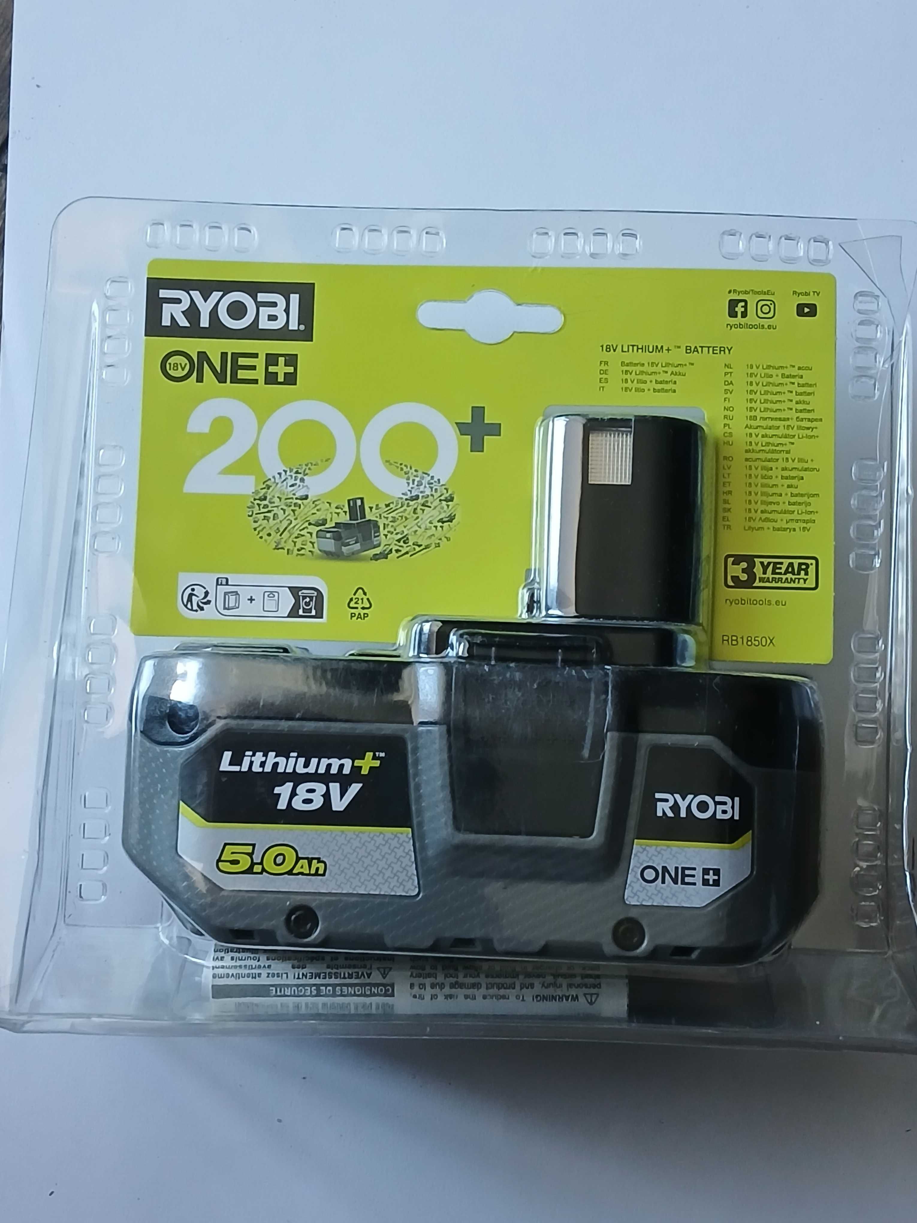 Akumulator RYOBI RB1850X 5.0Ah 18V ONE+*nowy*oryginał*