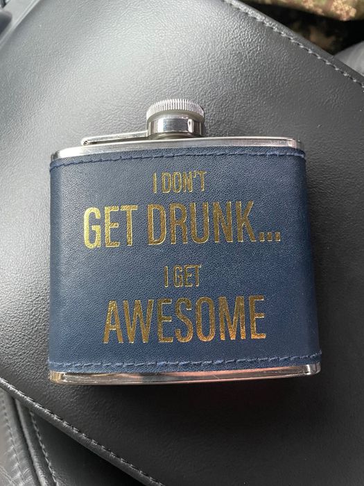 Фляга нова з написом