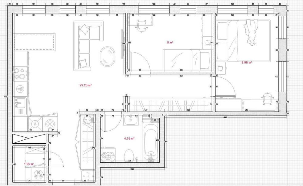 Двохкімнатна з ремонтом Одеське шосе Теремки еОселя ВПО Без комісії