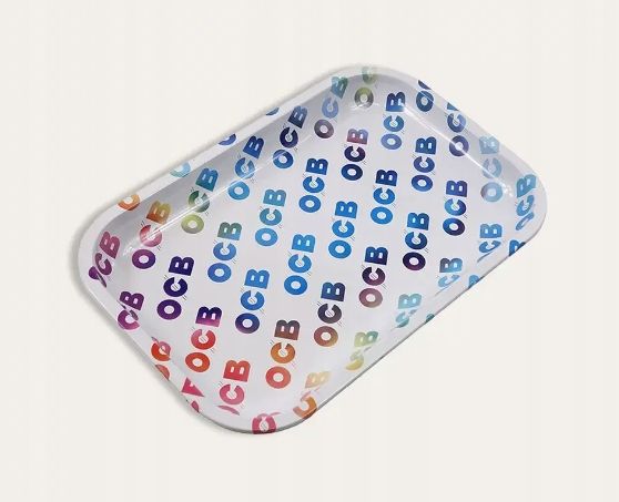 Metalowa Duża Tacka Ocb Do Ziół Cbd Szuszu Skręcania Zwijania