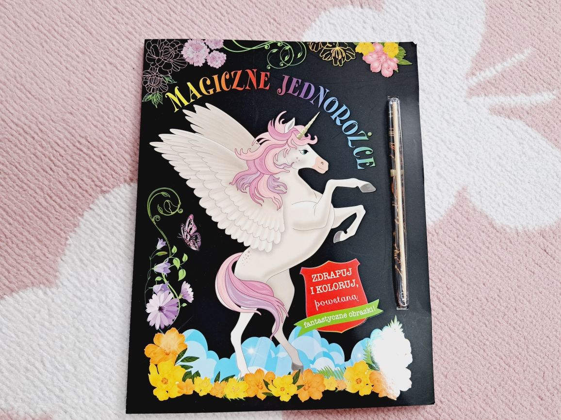 Nowe Magiczne jednorożce wydrapywanka i kolorowanka