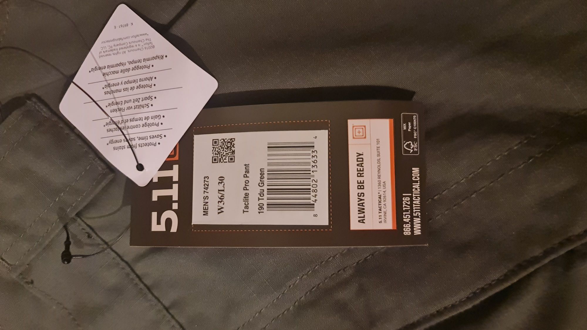 5.11 Tactical Spodnie Bojowki