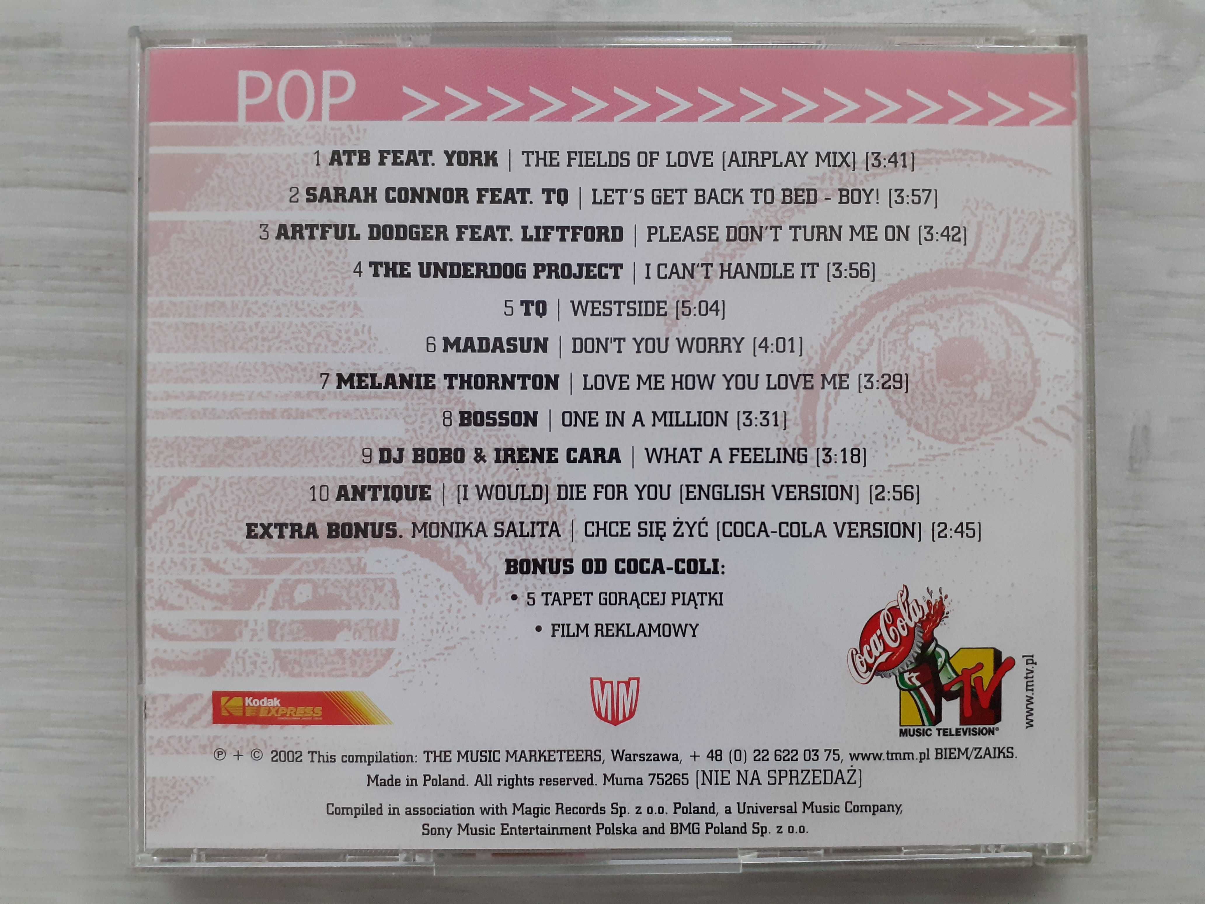 gorąca piątka 2002 POP CD