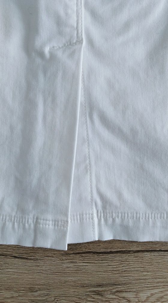 Biała ołówkowa spódnica letnia na lato rozmiar 38 M