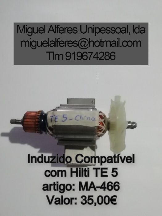 Induzidos HILTI TE6-S/TE 7-C/TE 5/TE 2/TE 15/TE 24 / ST 18