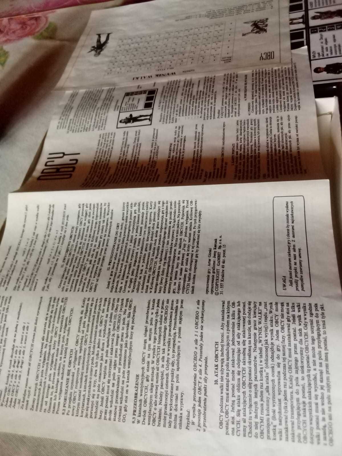 "Obcy" (1988) Gambit gra planszowa. Świetny stan!