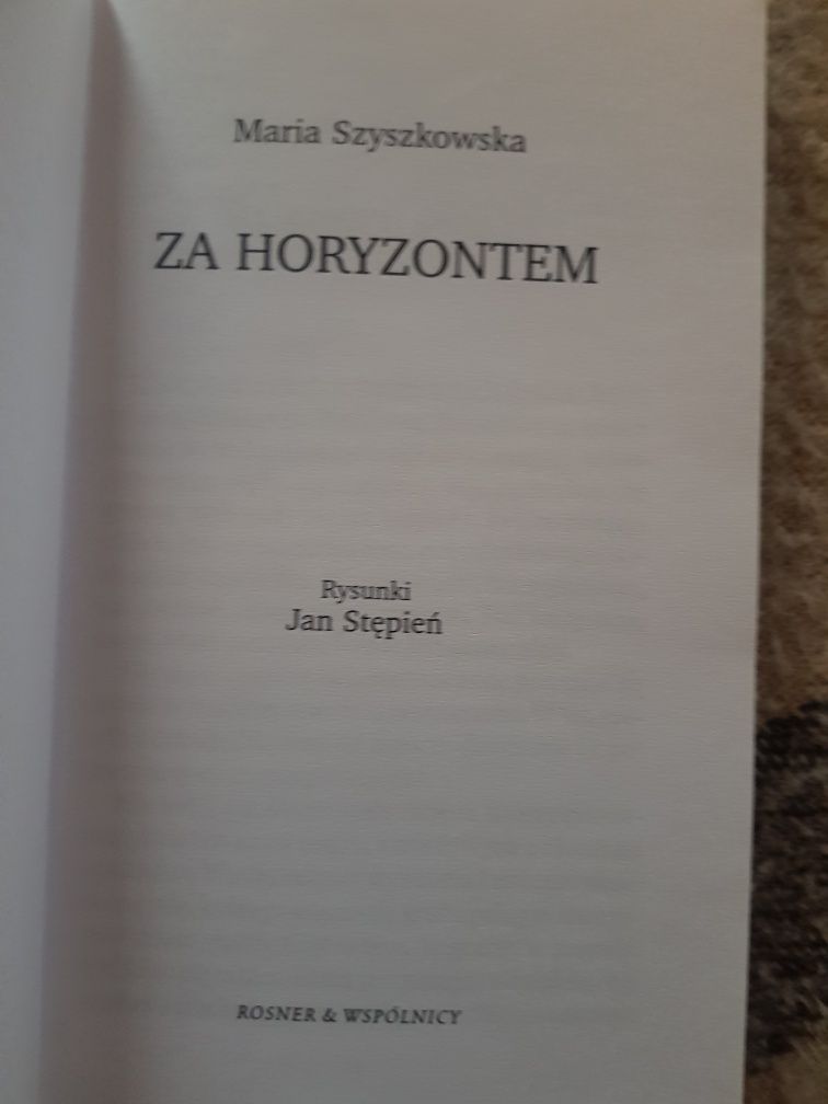 Maria Szyszkowska Za horyzontem Rossner&co 2002