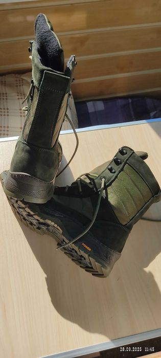 Тактические зимние ботинки / утеплённые на флисе  (olive)