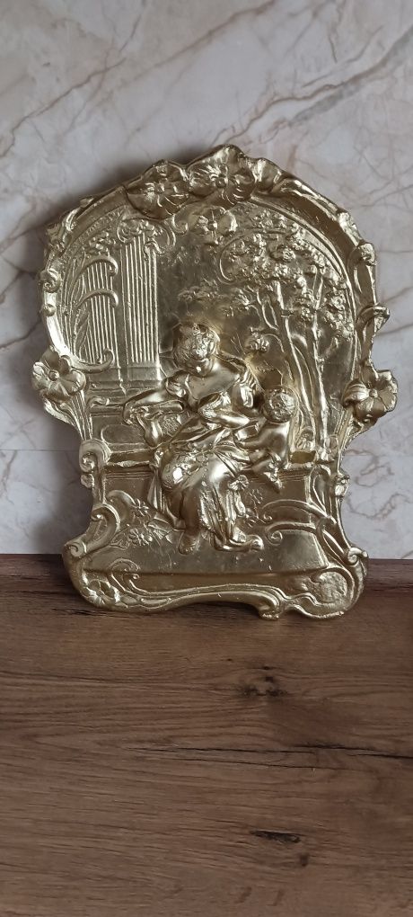 Płaskorzeźba z gipsu Antyk Kobieta z Dzieciątkiem