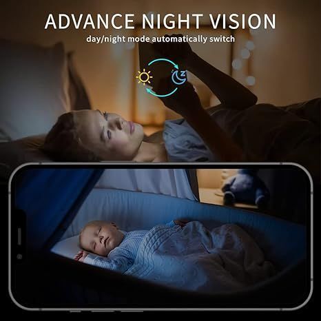 lpdisplay inteligentna kamera wewnętrzna 1080p niania elektroniczna