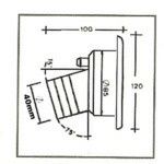 Entrada água c/tampão e chave (Autocaravana / Campervan)