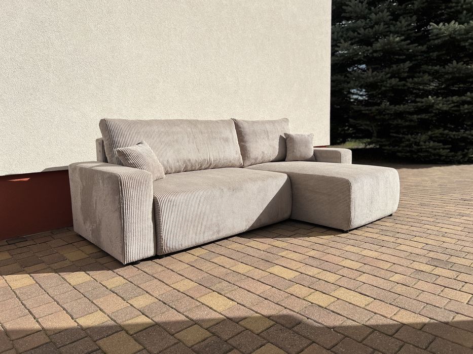 NOWY narożnik FABI z funkcją spania, sofa i kanapa