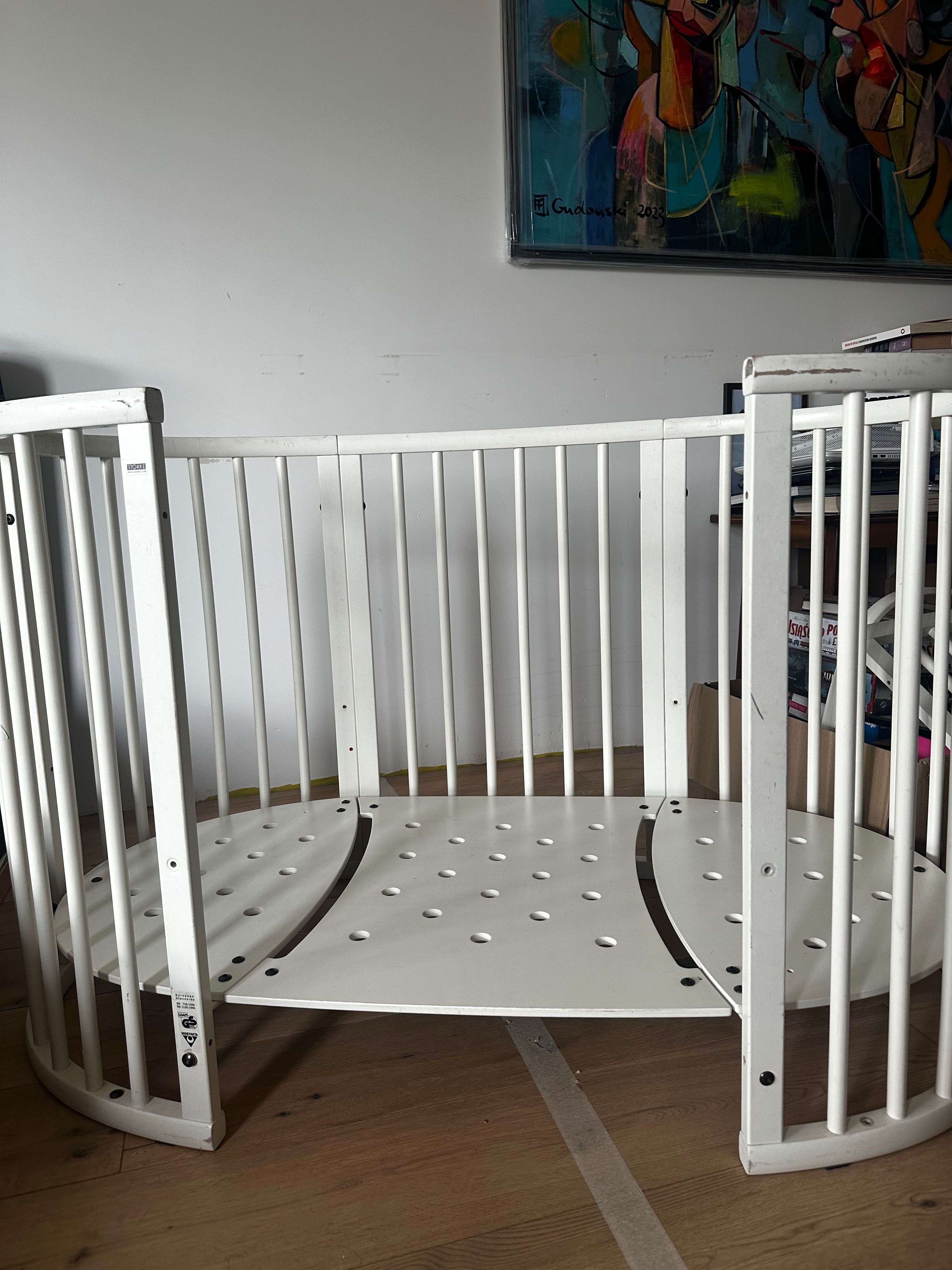 Łóżeczko Stokke Mini i rozszerzenie Sleepi