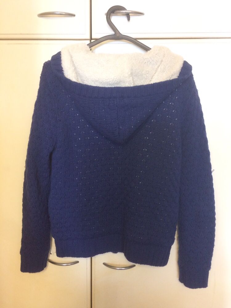 Casaco malha azul Pull&Bear T:S