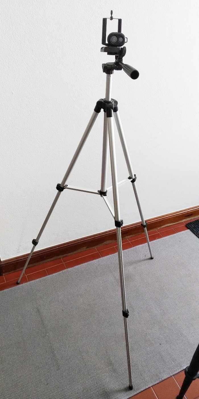 Tripé para telemóveis maquina fotográfica com controle remoto selfie