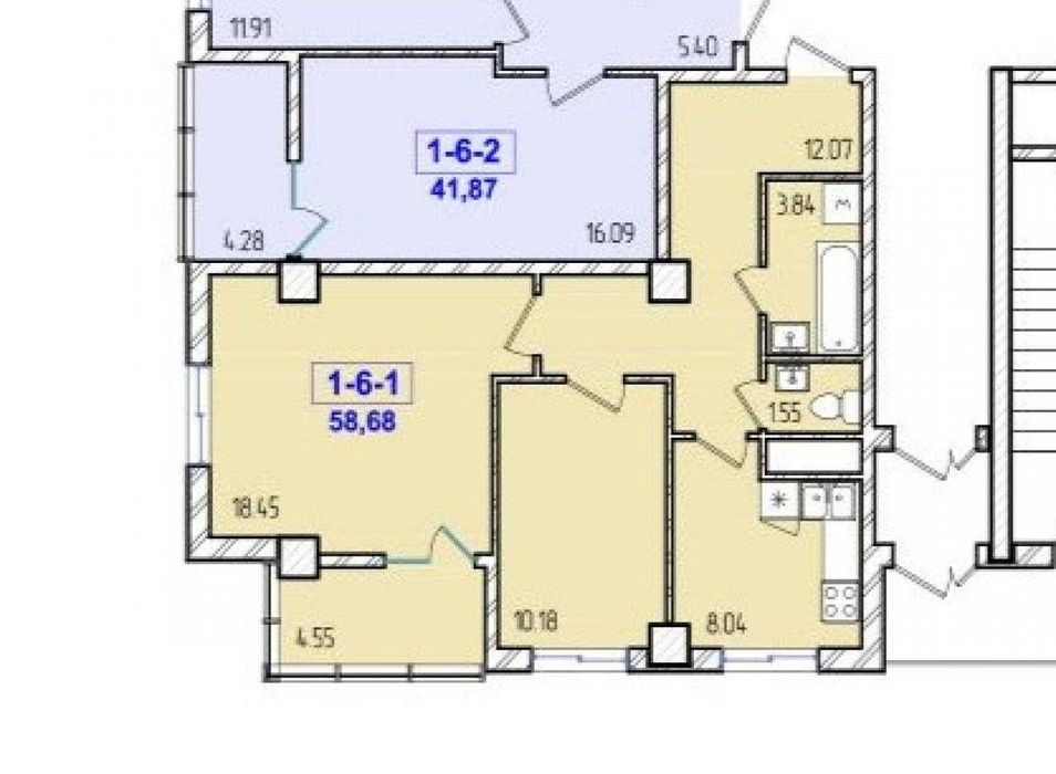 2к в ЖК 41 Жемчужина ‼️59м2‼️ подземный паркинг Вид на море Таирово