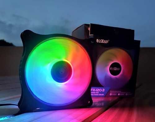Кулер RGB подсветка для корпуса Cooling Baby 12mm Rainbow Spectrum