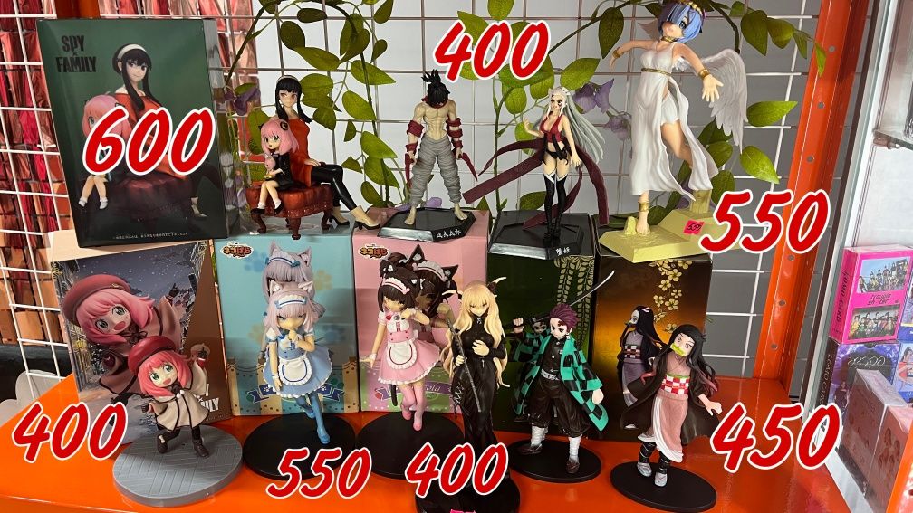 Аніме фігурки Evangelion,Demon Slayer , джоджо, некопара,та інші