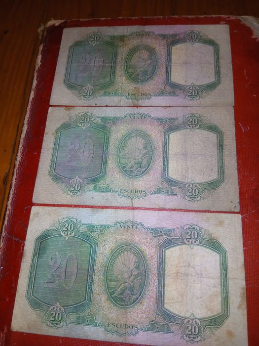 Notas de Vinte Escudos Ano 1949