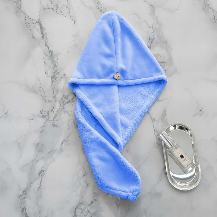 Ręcznik Do Włosów Chłonny Z Mikrofibry Do Suszenia Turban Głowę Miękki