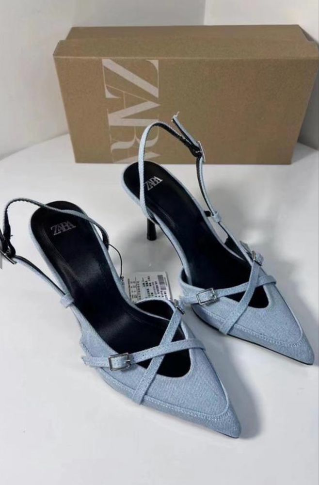 Туфлі zara джинсові