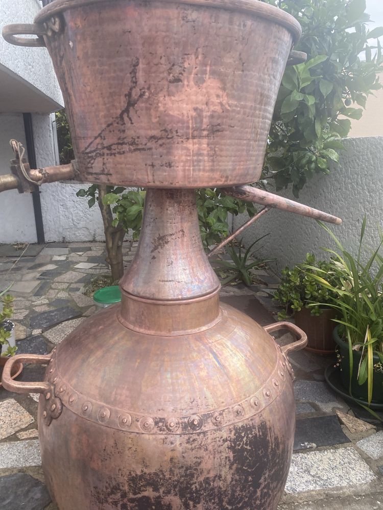 Alambique em cobre +_ 200 litrod