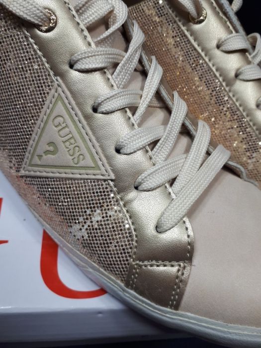 Sneakersy Guess Szampańskie brokat trampki 41 markowe buty