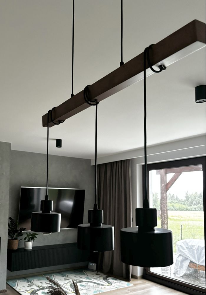 Lampa wisząca loft salon