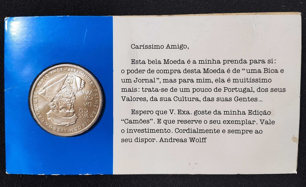 Moeda de 200$ comemorativa Vasco da GAMA