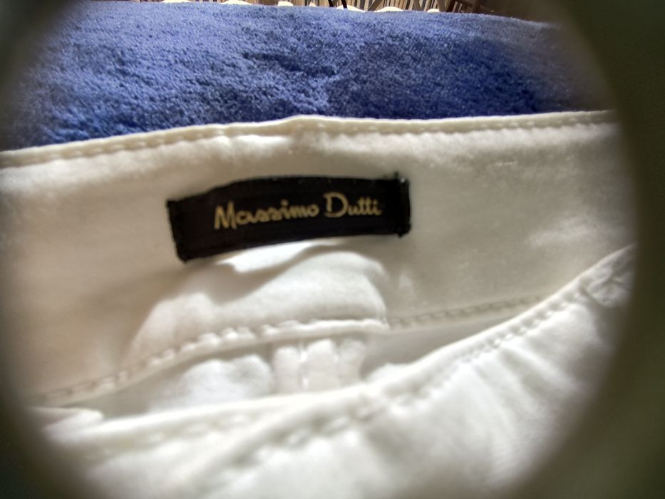 Calças brancas Massimo Dutti