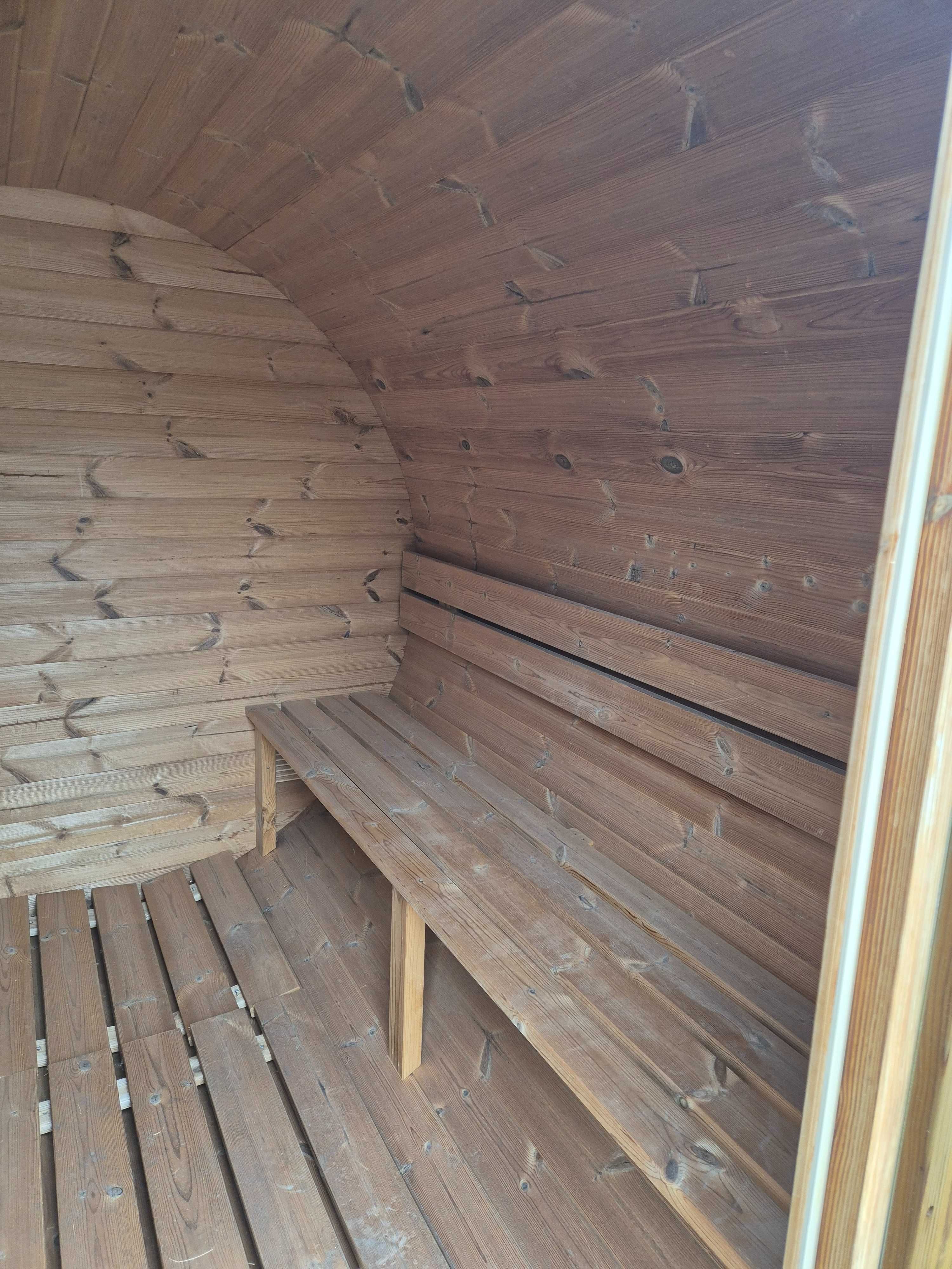 Sauna ogrodowa beczka 250 cm THERMO