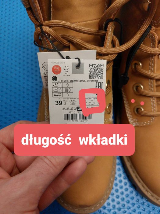 Trapery buty zara damskie nowe brązowe skórzane Timberlake prezent/39