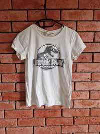 Bluzka na krótki rękaw t-shirt Jurassic Park H&M r XS