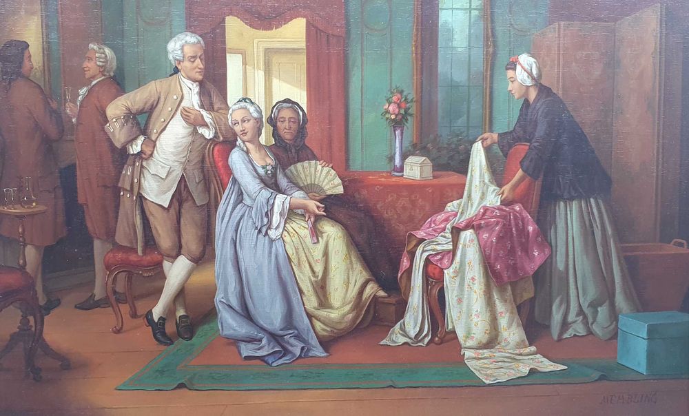 Obraz olejny w ramie